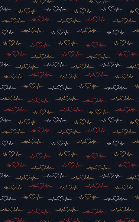 Heartbeat Line Art - London Penny Gift Wrap