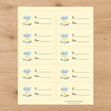 Hello Baby Boy Gift Tag Sticker Sheet