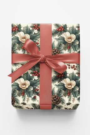 LIMITED TIME | Heritage Winter Botanicals Wrapping Paper - London Penny Gift Wrap
