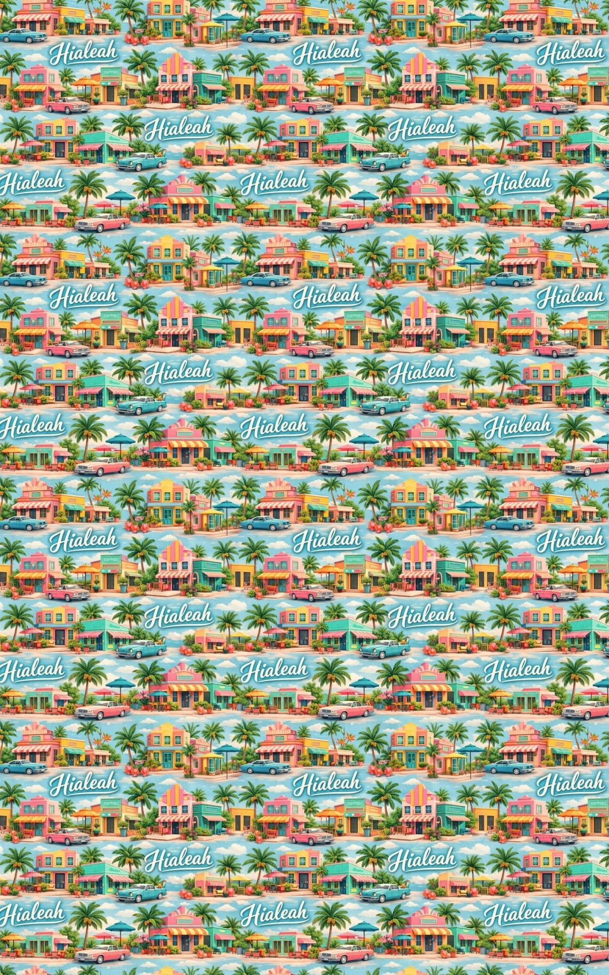 Hialeah Tropical Nights - London Penny Gift Wrap