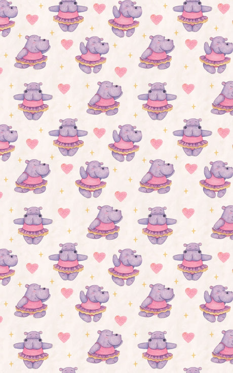 Hippo Pirouettec - London Penny Gift Wrap