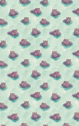 Hippo Harbor - London Penny Gift Wrap