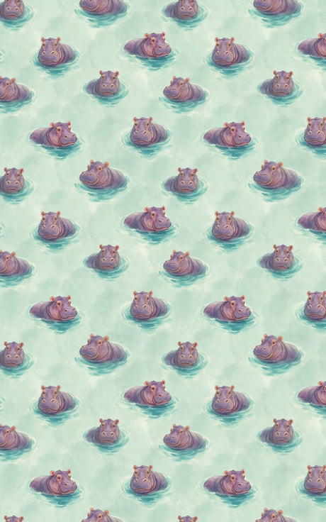 Hippo Harbor - London Penny Gift Wrap