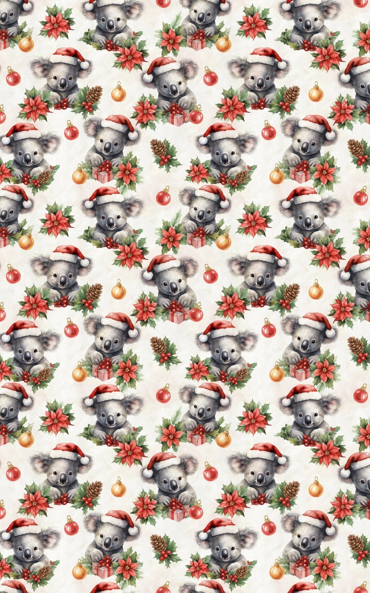 Holly Jolly Koalas - London Penny Gift Wrap