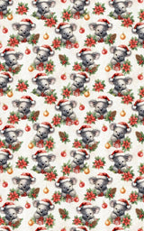 Holly Jolly Koalas - London Penny Gift Wrap