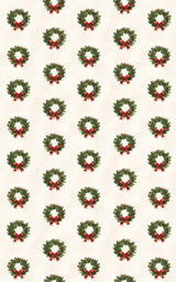 Holly Wreath Garland - London Penny Gift Wrap