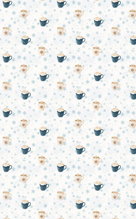 Snowflake Steam - London Penny Gift Wrap