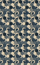 Hound Hexagon Geometry - London Penny Gift Wrap
