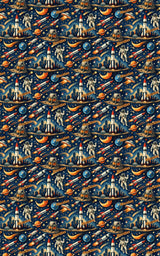 Houston Space City Vibes - London Penny Gift Wrap