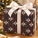 Personalized Inca Weave Wrapping Paper | Custom Gift Wrap - London Penny Gift Wrap