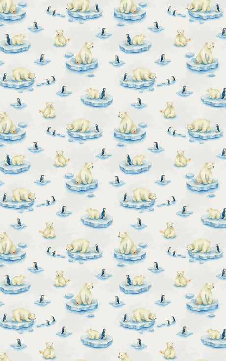 Ice Floe Friends - London Penny Gift Wrap