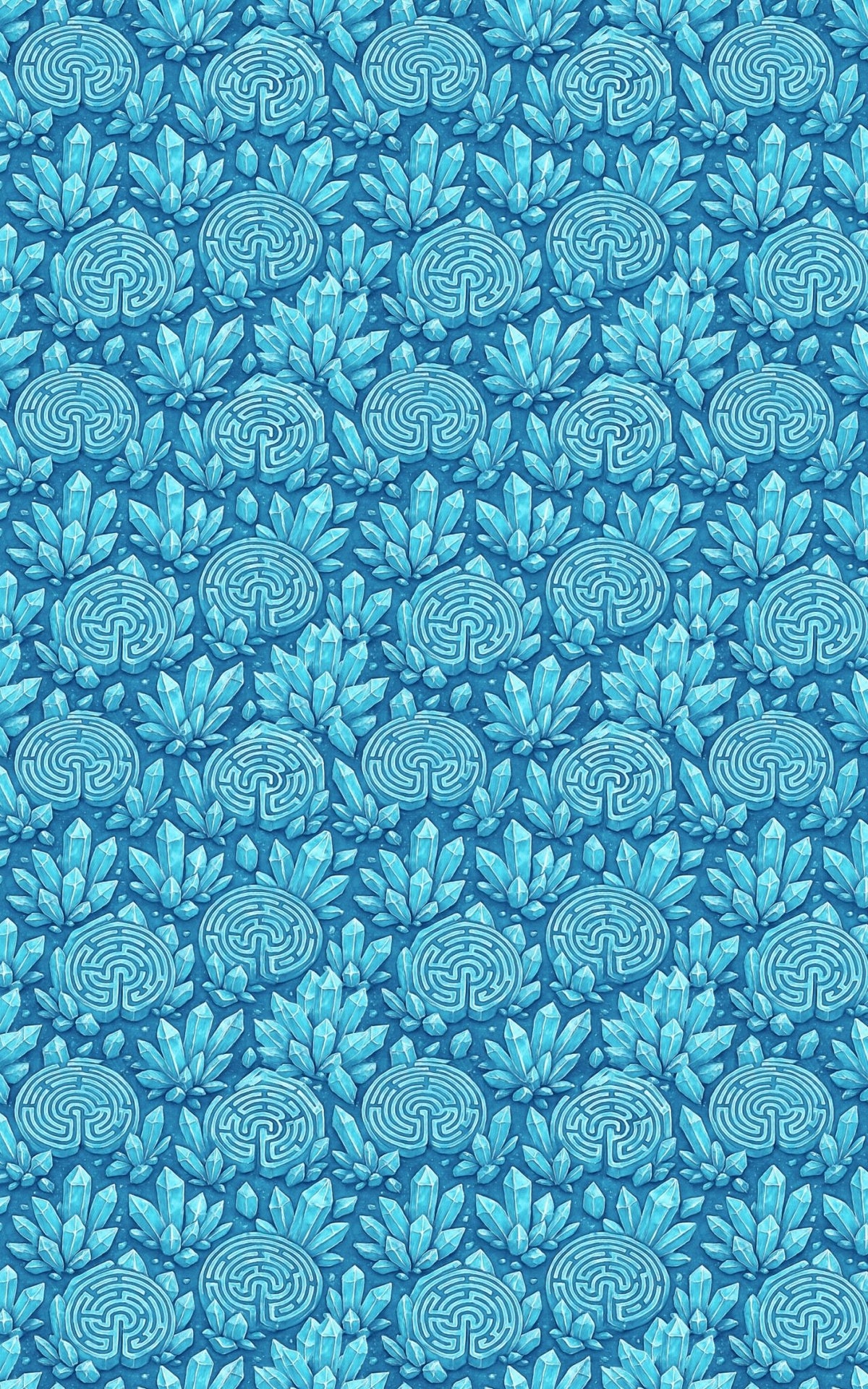 Ice Crystal Labyrinth - London Penny Gift Wrap