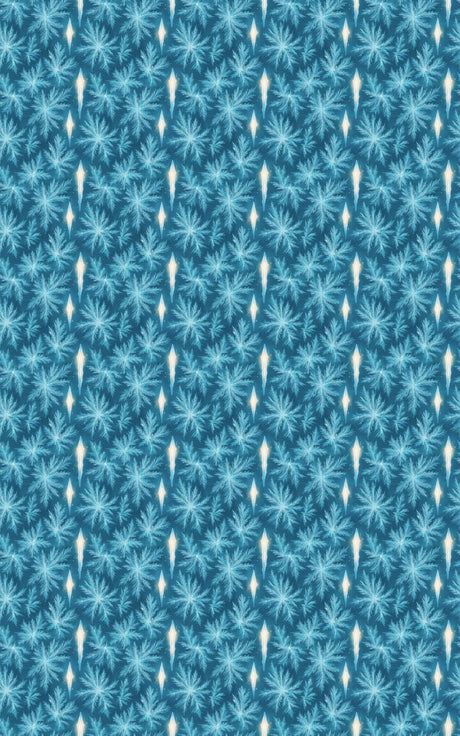 Blue Frost Bloom - London Penny Gift Wrap