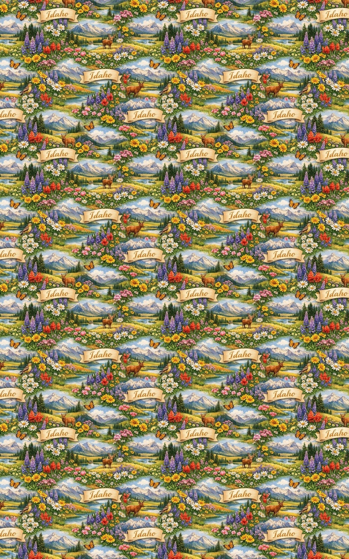 Idaho Mountain Meadow - London Penny Gift Wrap
