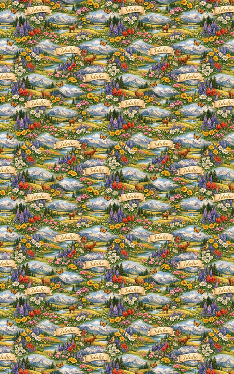 Idaho Mountain Meadow - London Penny Gift Wrap