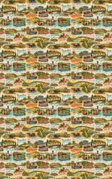 Indiana Postcard Memories - London Penny Gift Wrap