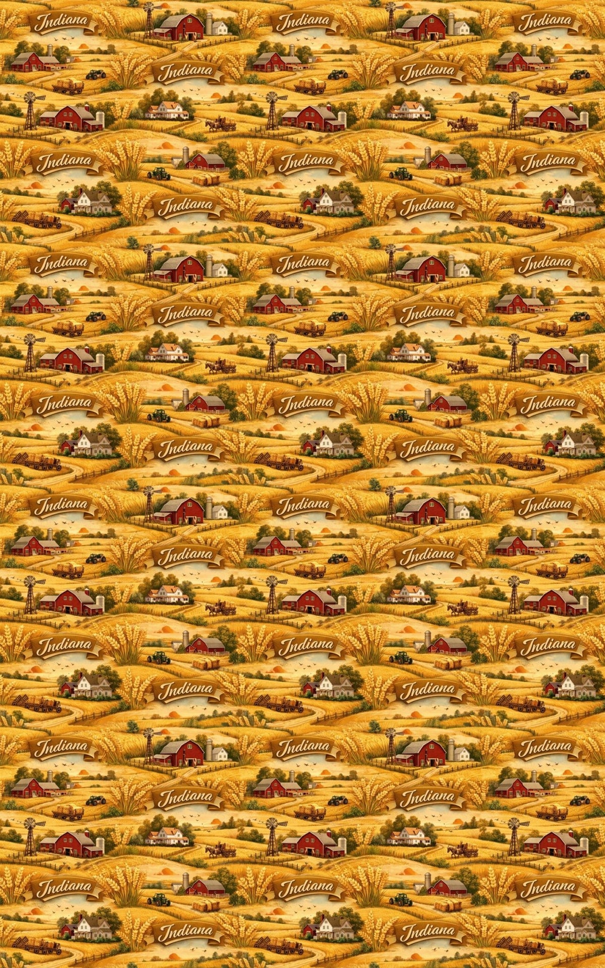 Indiana Heartland Fields - London Penny Gift Wrap