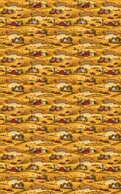 Indiana Heartland Fields - London Penny Gift Wrap