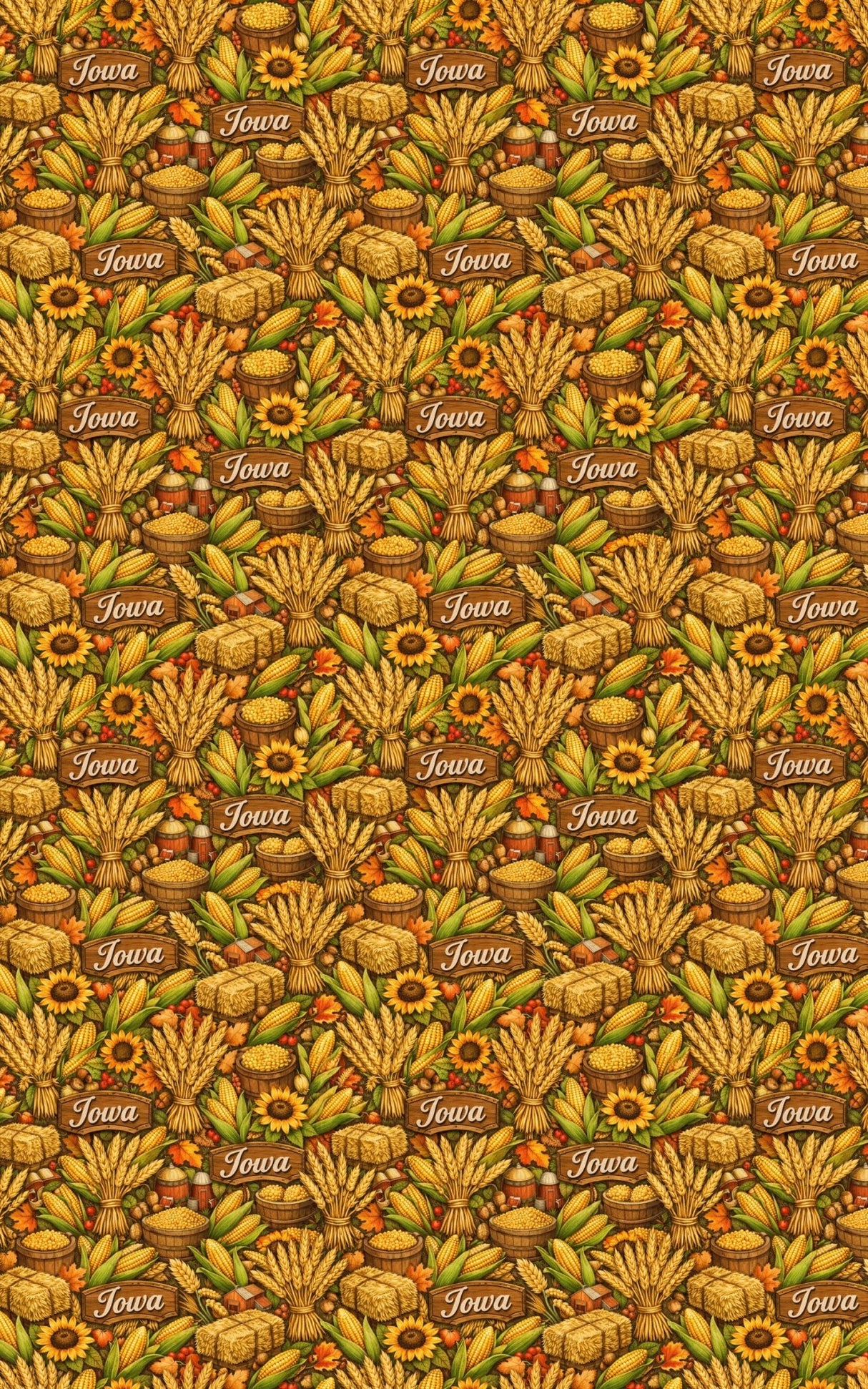 Iowa Harvest Grain - London Penny Gift Wrap