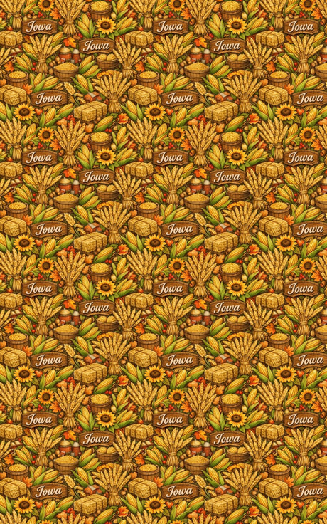Iowa Harvest Grain - London Penny Gift Wrap
