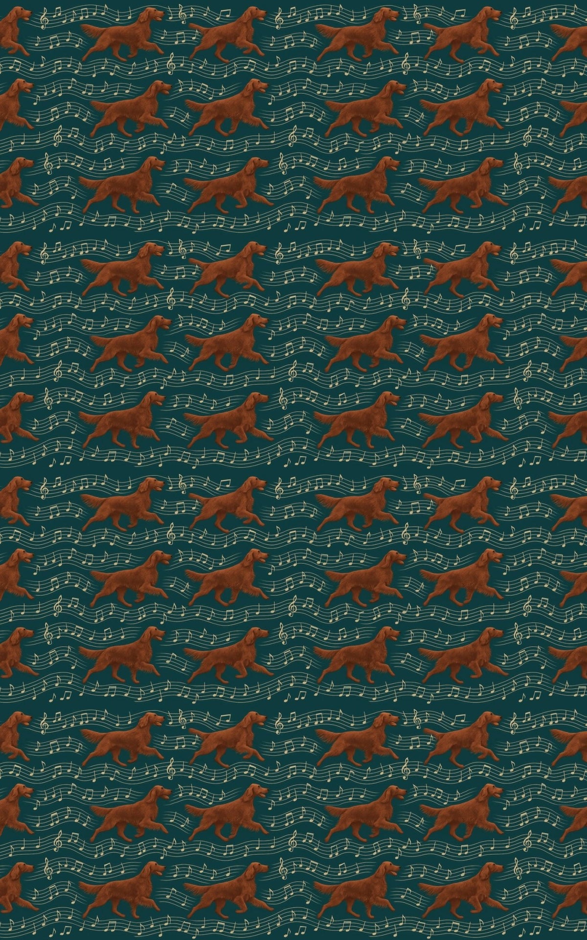 Irish Setter Symphony - London Penny Gift Wrap