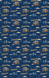 Jacksonville Riverside Memories - London Penny Gift Wrap