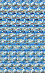 Jersey City Harbor Lights - London Penny Gift Wrap