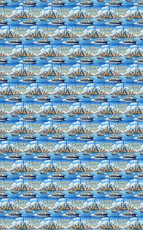 Jersey City Harbor Lights - London Penny Gift Wrap