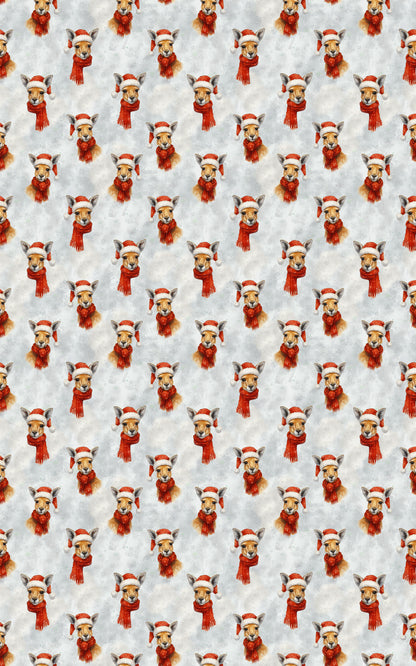 Festive Kangaroo Elegance