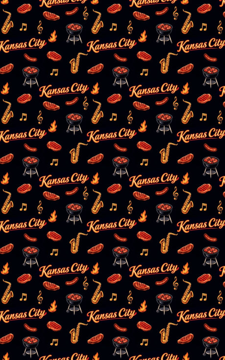 Kansas City Jazz & BBQ - London Penny Gift Wrap
