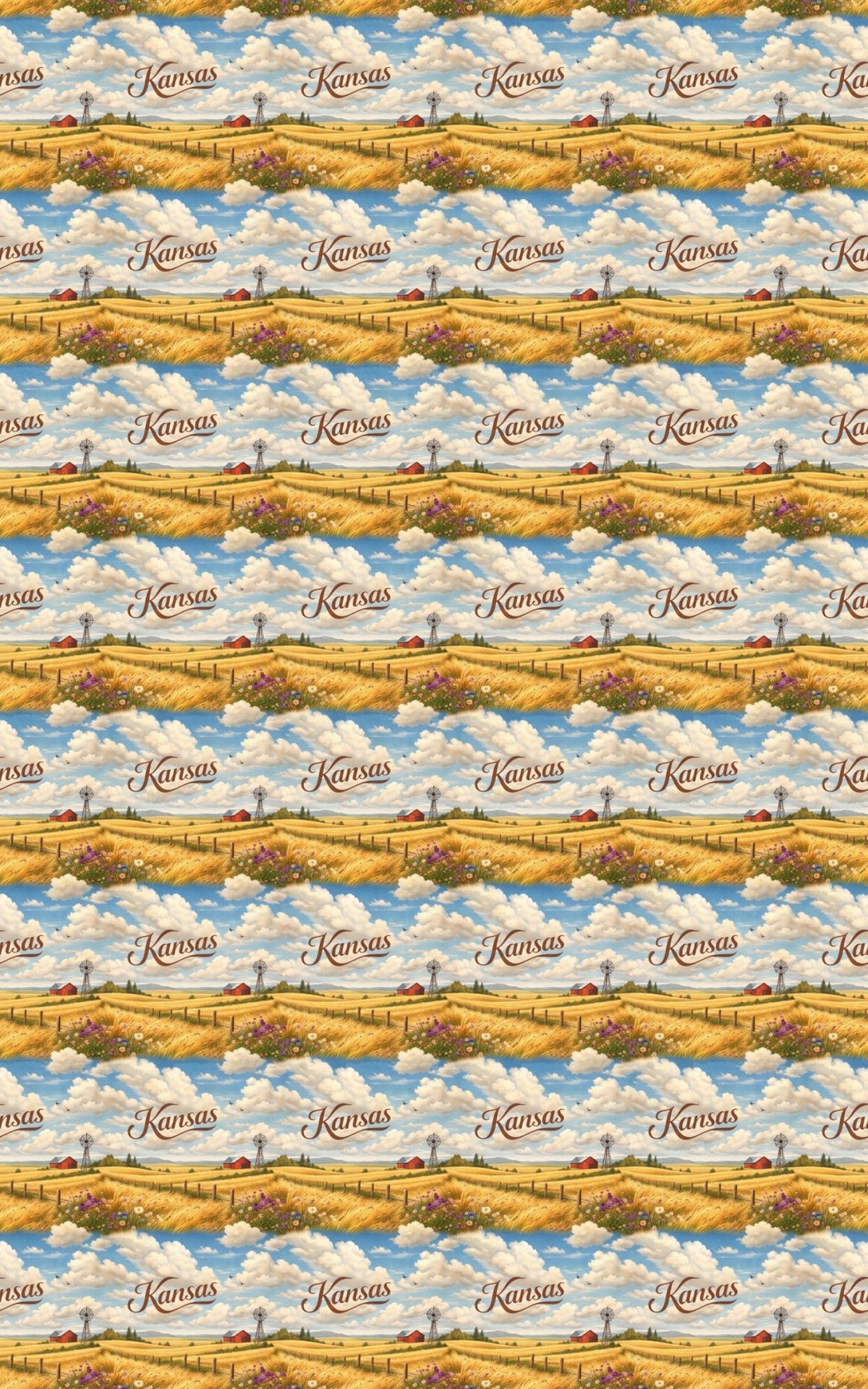 Kansas Endless Plains - London Penny Gift Wrap