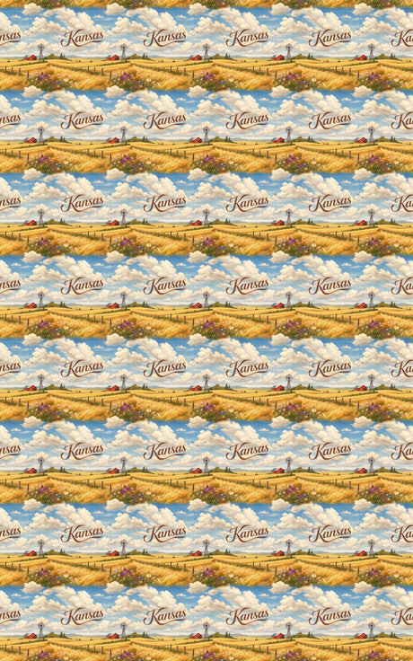 Kansas Endless Plains - London Penny Gift Wrap
