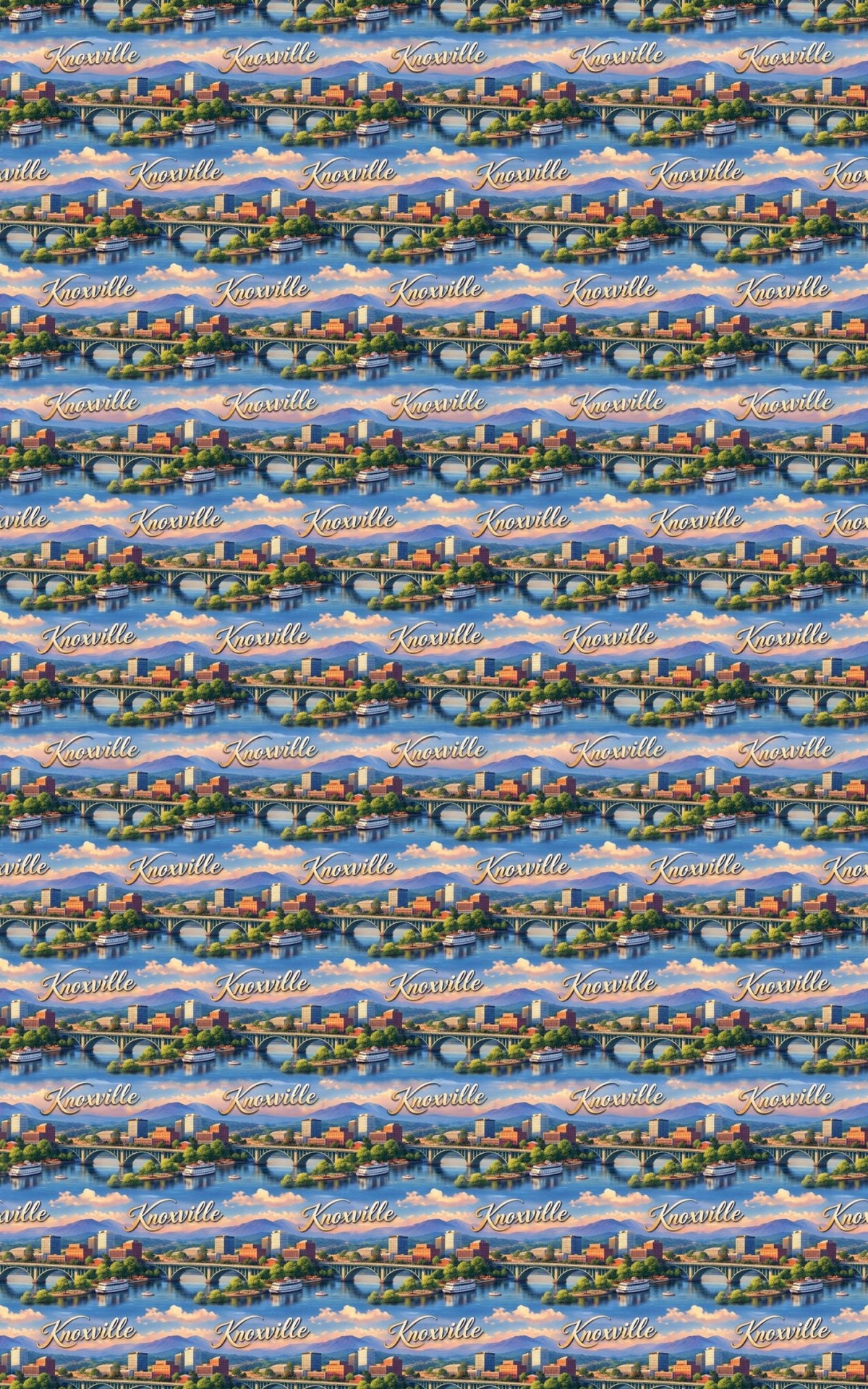 Knoxville Smoky Mountain Glow - London Penny Gift Wrap
