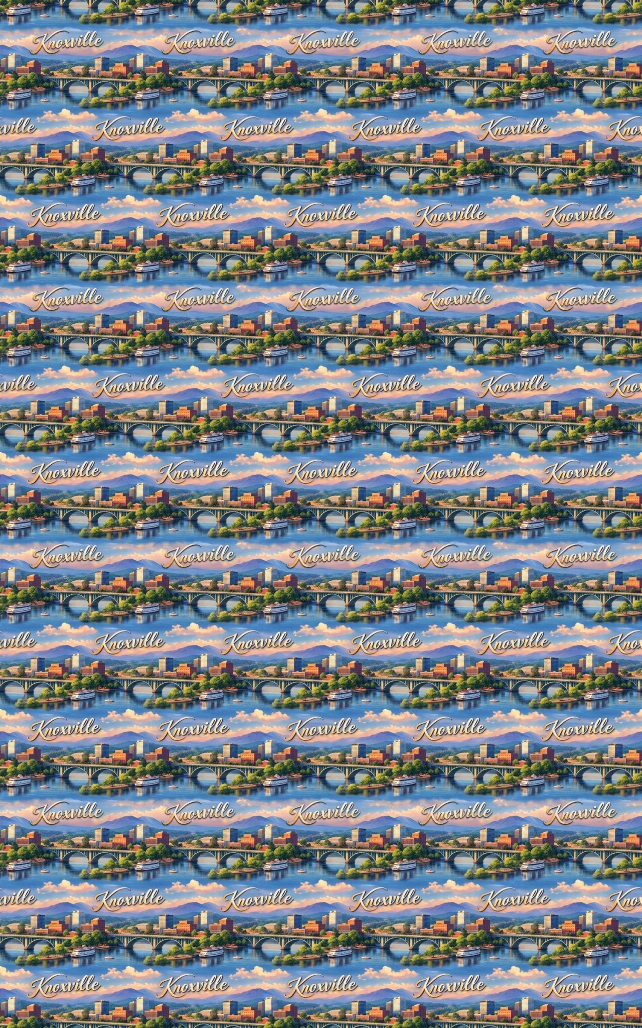 Knoxville Smoky Mountain Glow - London Penny Gift Wrap