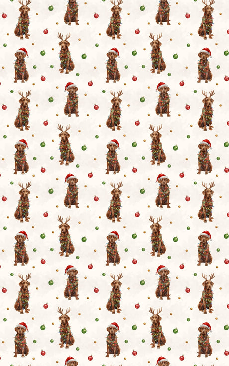 Yuletide Labrador Cheer - London Penny Gift Wrap