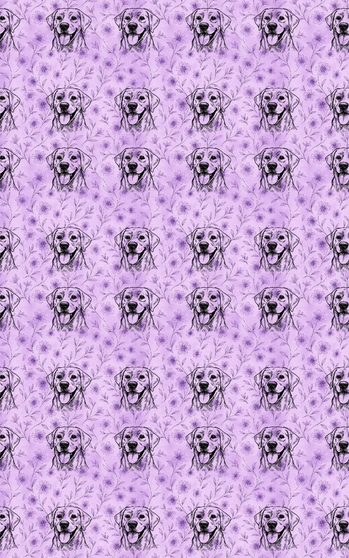 Lilac Labradors - London Penny Gift Wrap