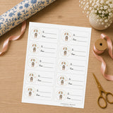 Little Bear Adventure Gift Tag Sticker Sheet
