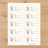 Little Bear Adventure Gift Tag Sticker Sheet