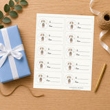 Little Bear Adventure Gift Tag Sticker Sheet