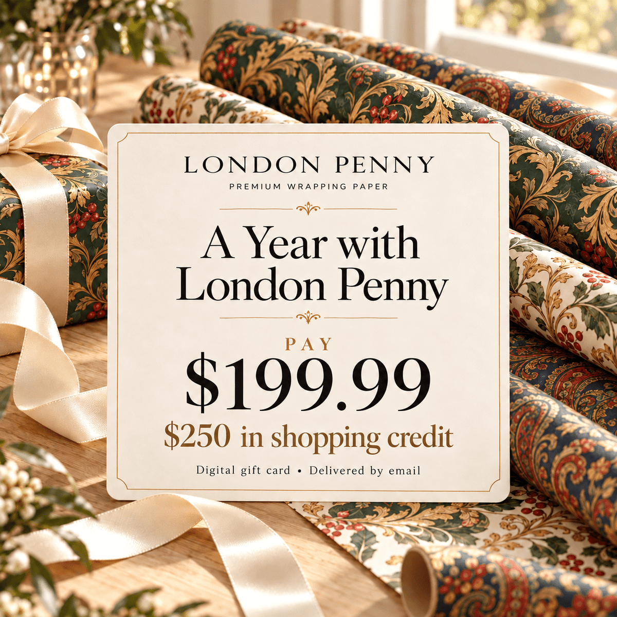 A Year with London Penny - London Penny Gift Wrap