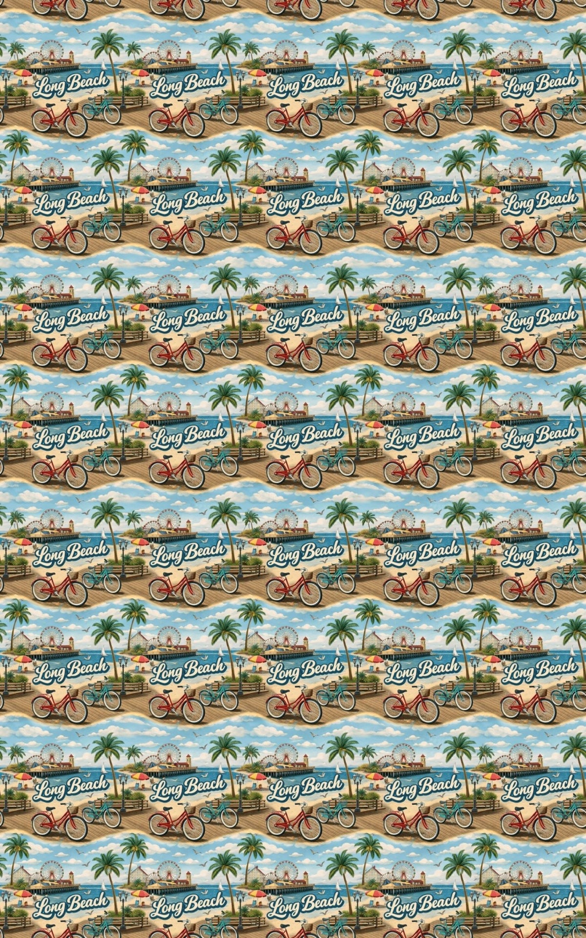 Long Beach Surf & Sea - London Penny Gift Wrap
