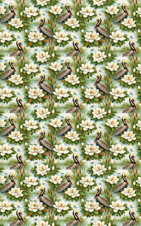 Louisiana Flora & Fauna - London Penny Gift Wrap