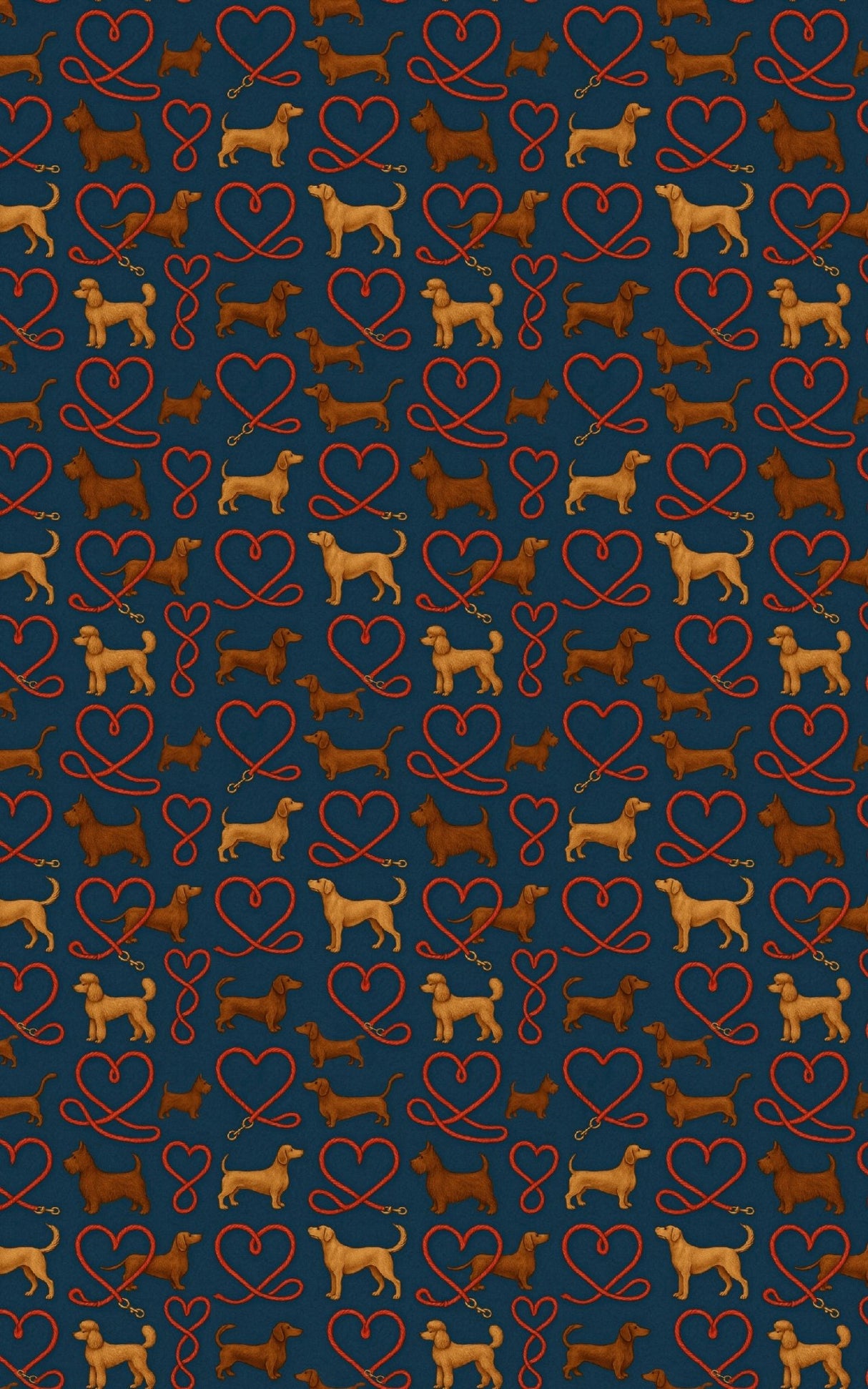 Dachshund Love Leash - London Penny Gift Wrap