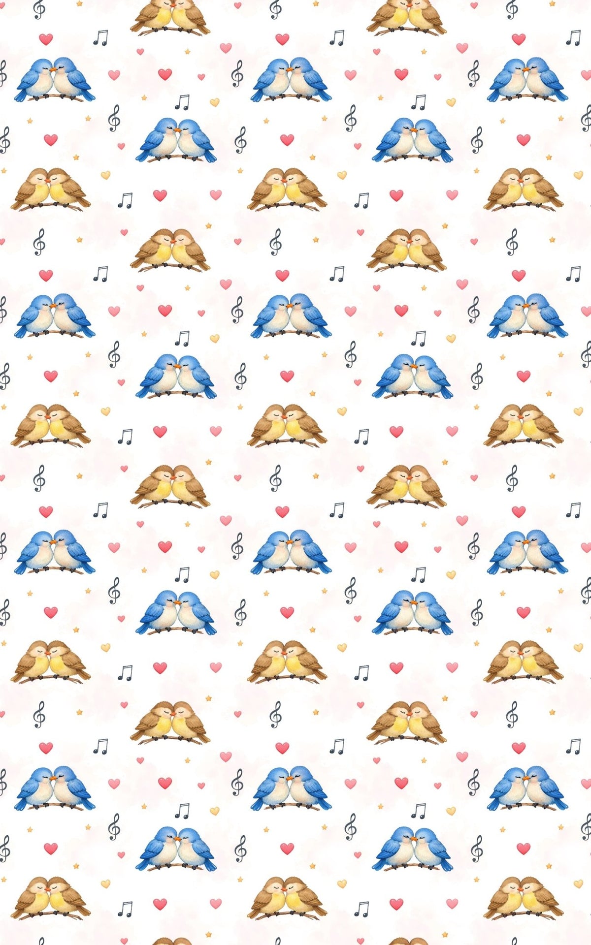 Lovebirds on a Wire - London Penny Gift Wrap