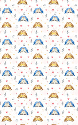 Lovebirds on a Wire - London Penny Gift Wrap