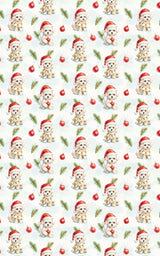 Frosty Paws & Holly Jaws - London Penny Gift Wrap
