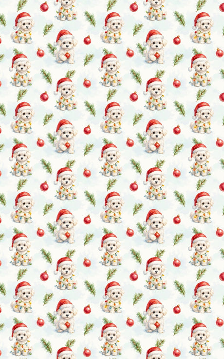 Frosty Paws & Holly Jaws - London Penny Gift Wrap