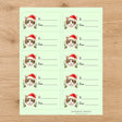 Manx Santa Paws Gift Tag Sticker Sheet - London Penny Gift Wrap