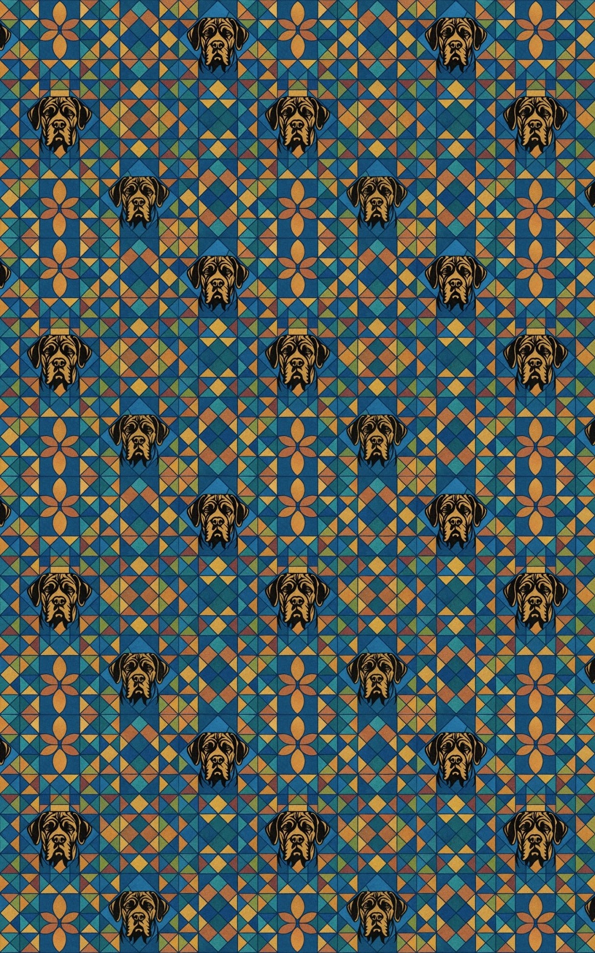 Mastiff Mosaic - London Penny Gift Wrap
