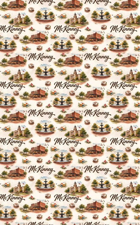 McKinney Texas Square - London Penny Gift Wrap